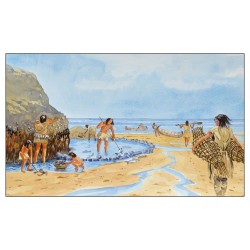 Cro-Magnon à la plage